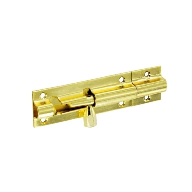 Securit Brass Door Bolt 100mm