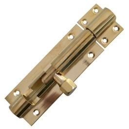 Securit Brass Heavy Door Bolt 200mm