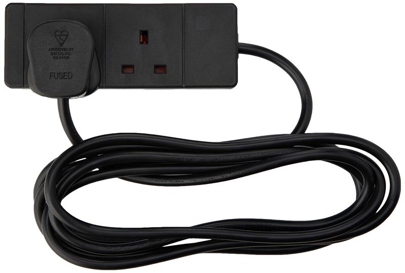 PRO-ELEC 2 Gang Extension lead Black