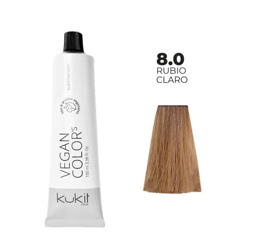 TINTE KUKIT 8.0 RUBIO CLARO 100ML