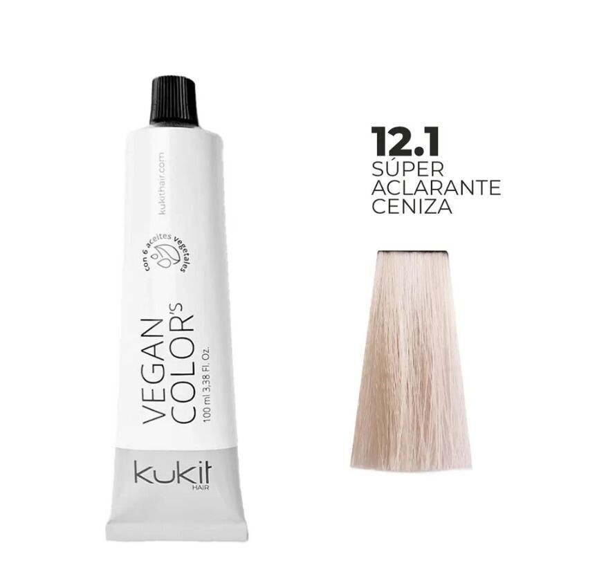 TINTE KUKIT 12.1 SÚPER ACLARANTE CENIZA 100ML