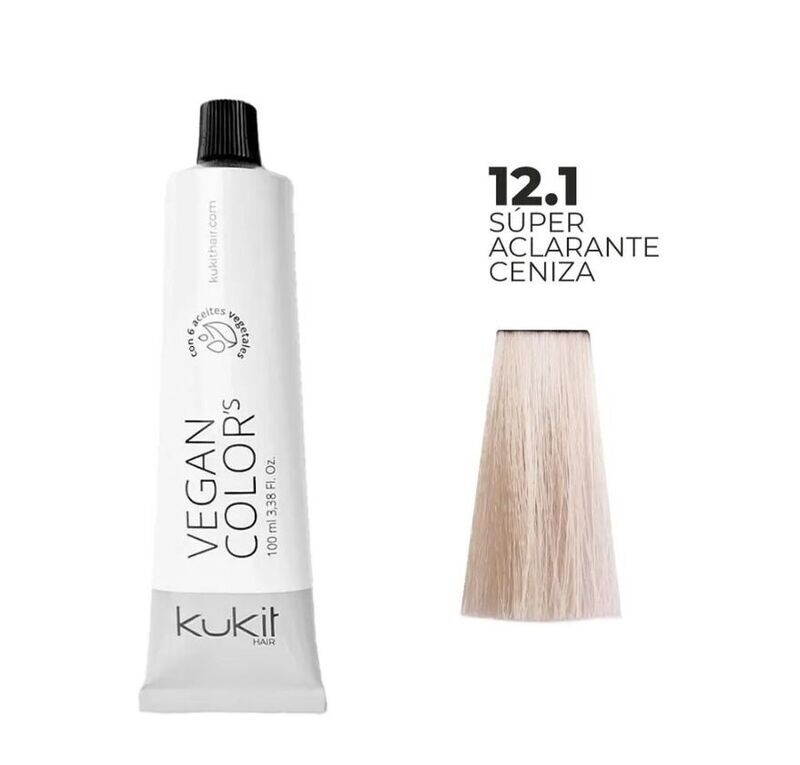 TINTE KUKIT 12.1 SÚPER ACLARANTE CENIZA 100ML