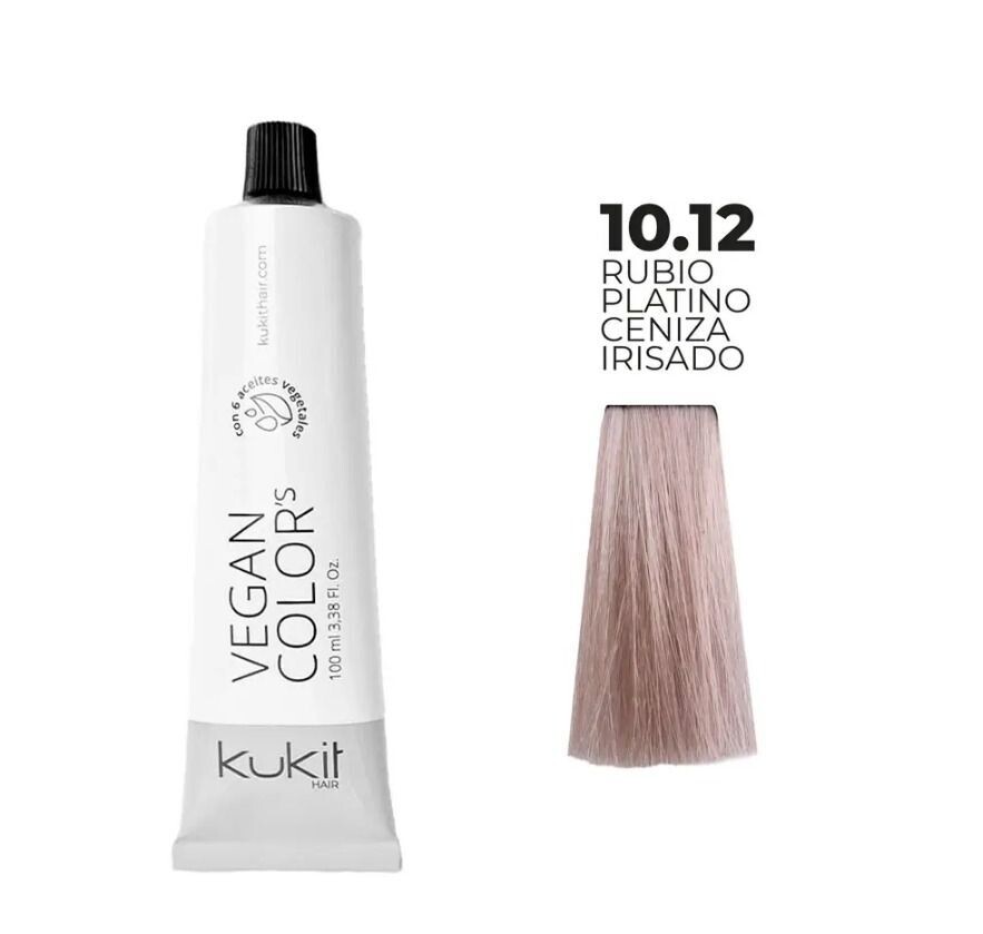TINTE KUKIT 10.12 RUBIO PLATINO CENIZA IRISADO 100ML