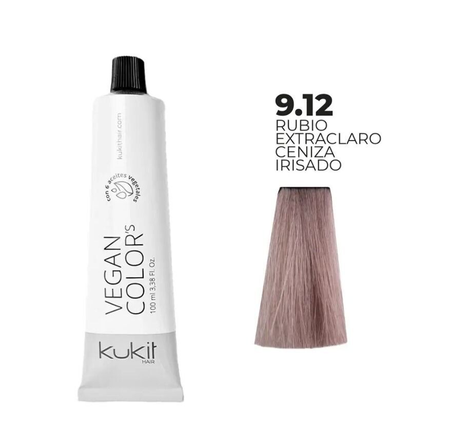 TINTE KUKIT 9.12 RUBIO EXTRACLARO CENIZA IRISADO 100ML