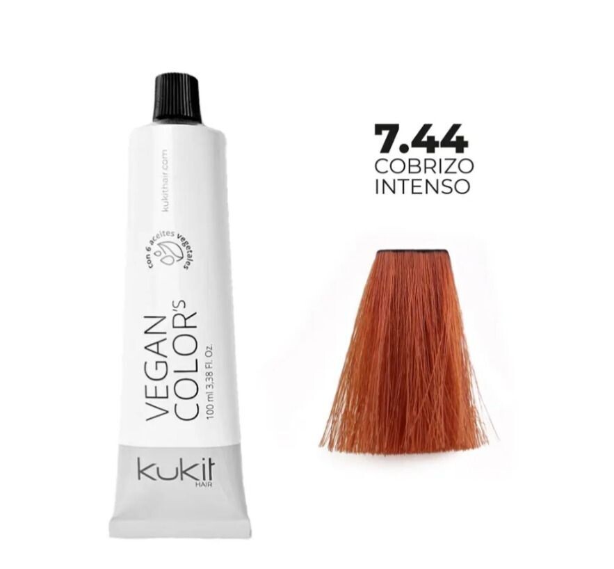 TINTE KUKIT 7.44 COBRIZO INTENSO 100ML