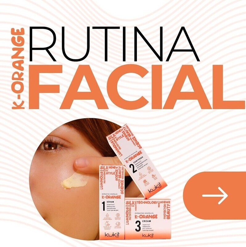 PACK FACIAL & REVITALIZANTE K-ORANGE VITAMINA C KUKIT  ¡OFERTA!