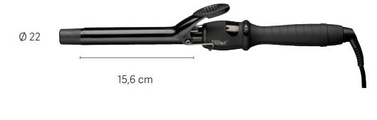 TENACILLAS CERÁMICA TURMALINA EUROSTYL Ø 22MM