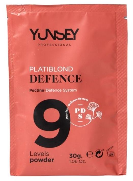 DECOLORACIÓN PLATIBLOND DEFENCE 9 EN SOBRE YUNSEY 30GR
