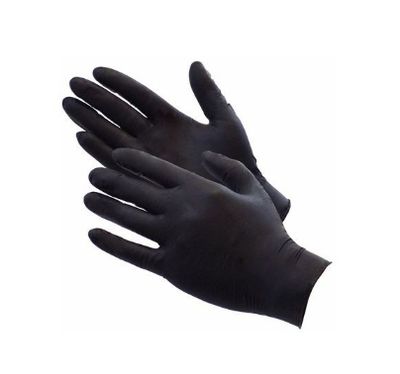CAJA GUANTES NEGROS LATEX TALLA M