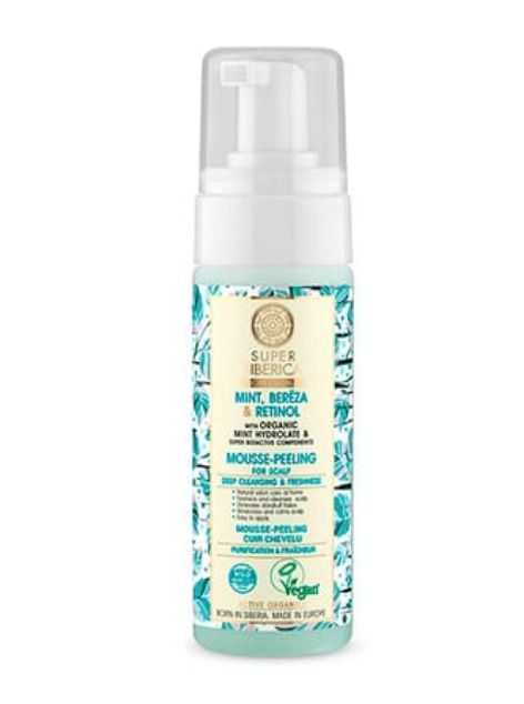 ESPUMA MOUSSE-PEELING PARA CABELLO GRASO FRESCOR Y DETOX NATURA SIBERICA 170ML