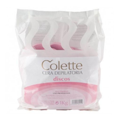 CERA COLETTE EN DISCOS ROSA 1 KILO
