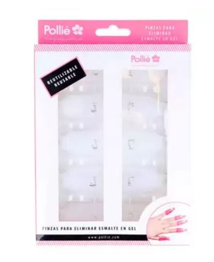 PINZAS PARA ELIMINAR ESMALTE EN GEL 10 UNIDADES POLLIÉ