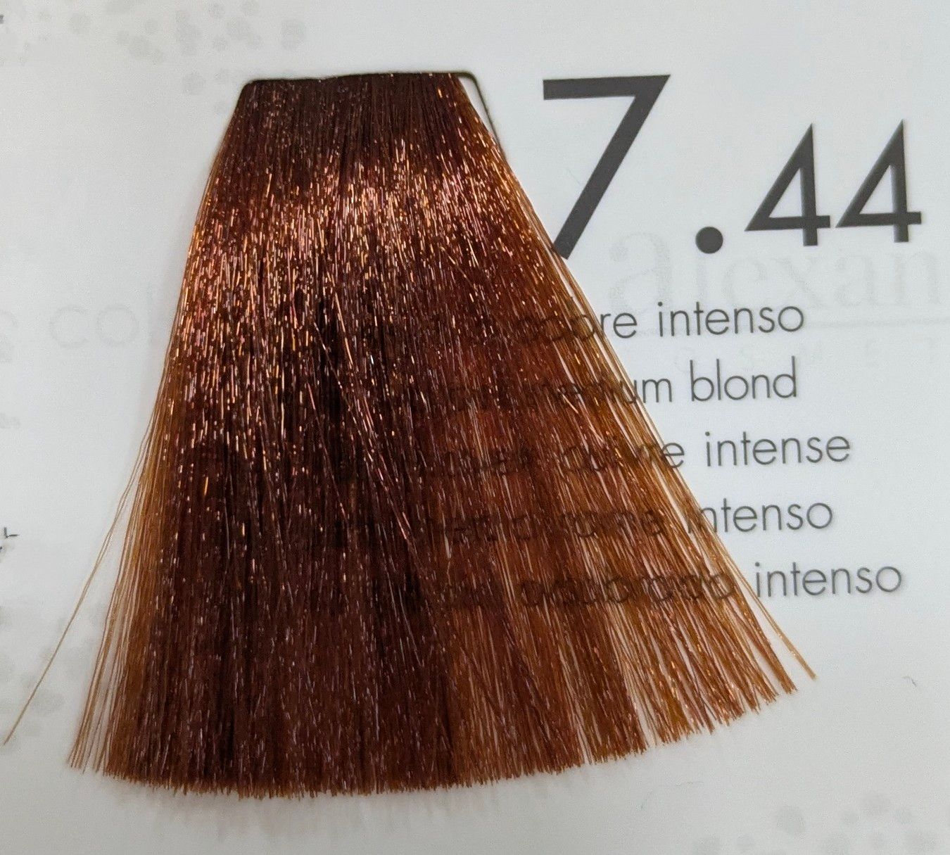 TINTE ALEXANDRE  7.44 RUBIO MEDIO COBRE INTENSO 60ML