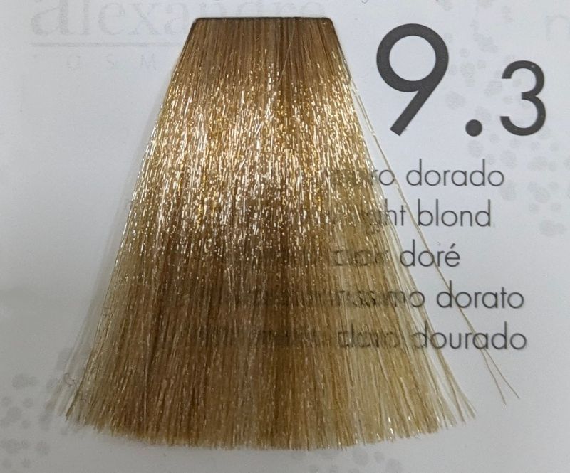 TINTE ALEXANDRE 9.3 RUBIO EXTRA CLARO DORADO 60ML