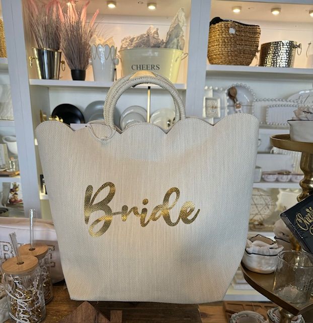 Bride Scalloped Tote