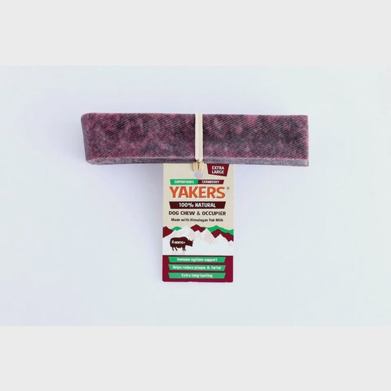 Yakers Dog Chew cranberry XL