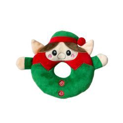 X Happy Pet Donut Elf Squeaky Toy