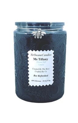 18.5 oz Extra Large Ms Tifiany (Ocean Soft Linens) Candle