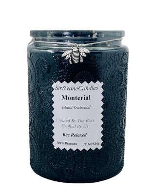 18.5oz Extra Large Monterial (Island Teakwood) Candle