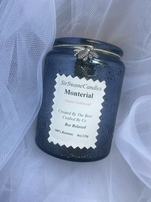 8oz Medium Monterial (Island Teakwood) Candle