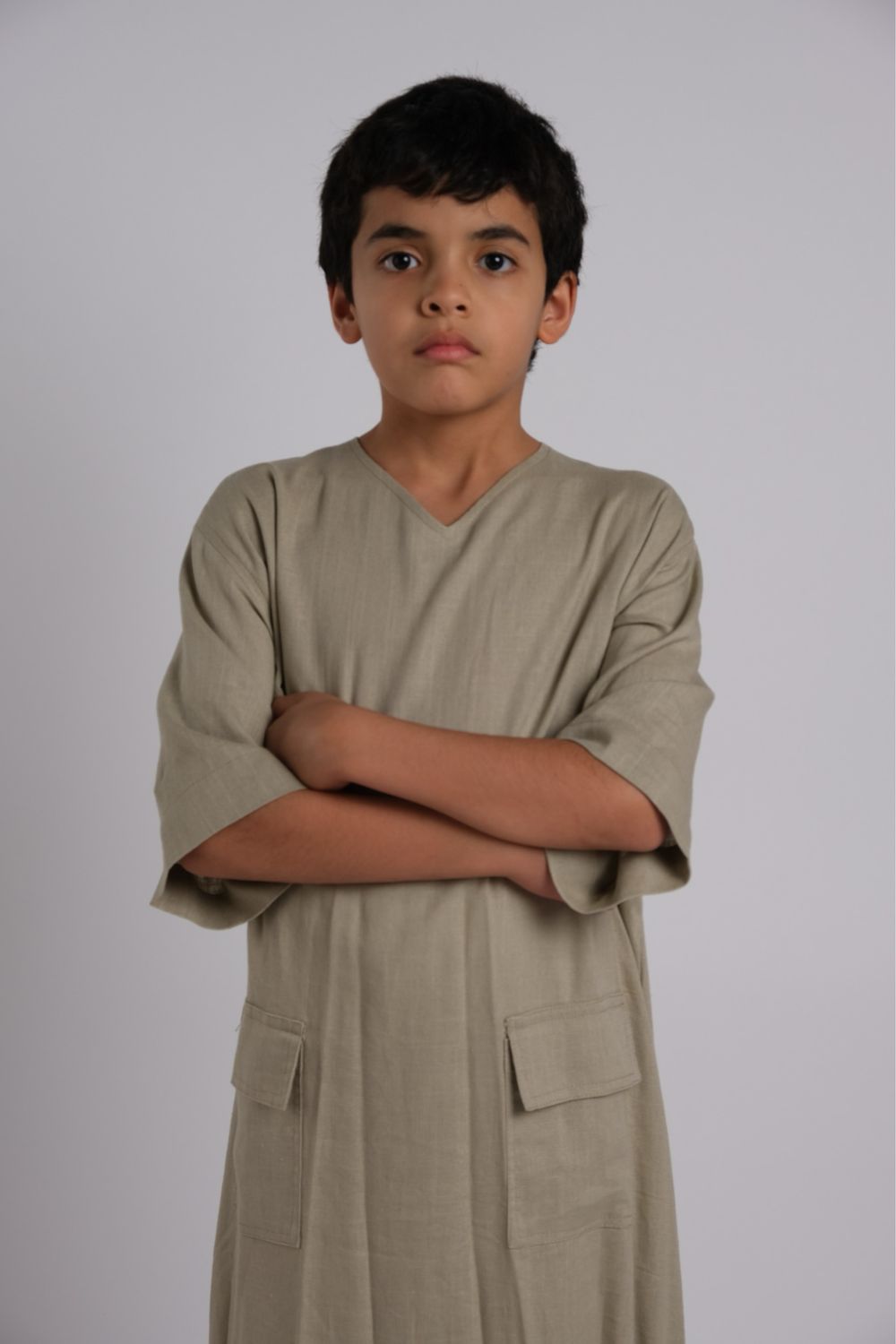 Boys Jalabiya, Laurel color (Summer Collection).