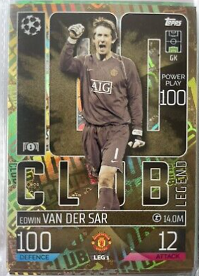 edwin VAN DER SAR club legend topps match attack