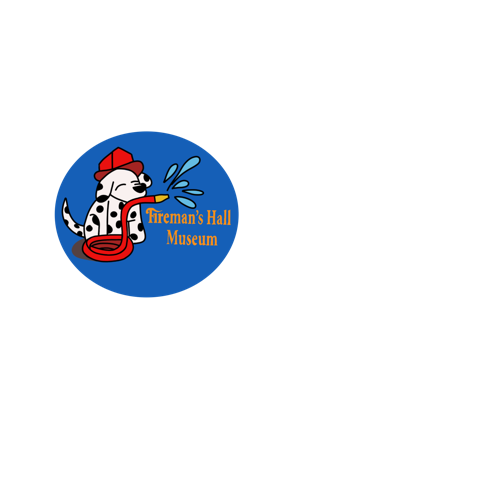 Fire Dog Sticker-Round