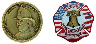 Ben Franklin Challenge Coin and PFD Semiquincentennial Patch