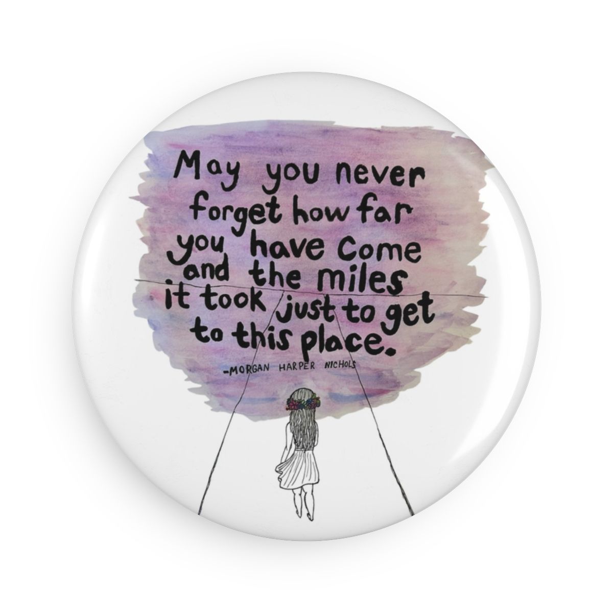 Magnet - Artwork by Sophie Gerondale, Quantity: 1 pc, Size: 2.25&quot;, Shape: Round