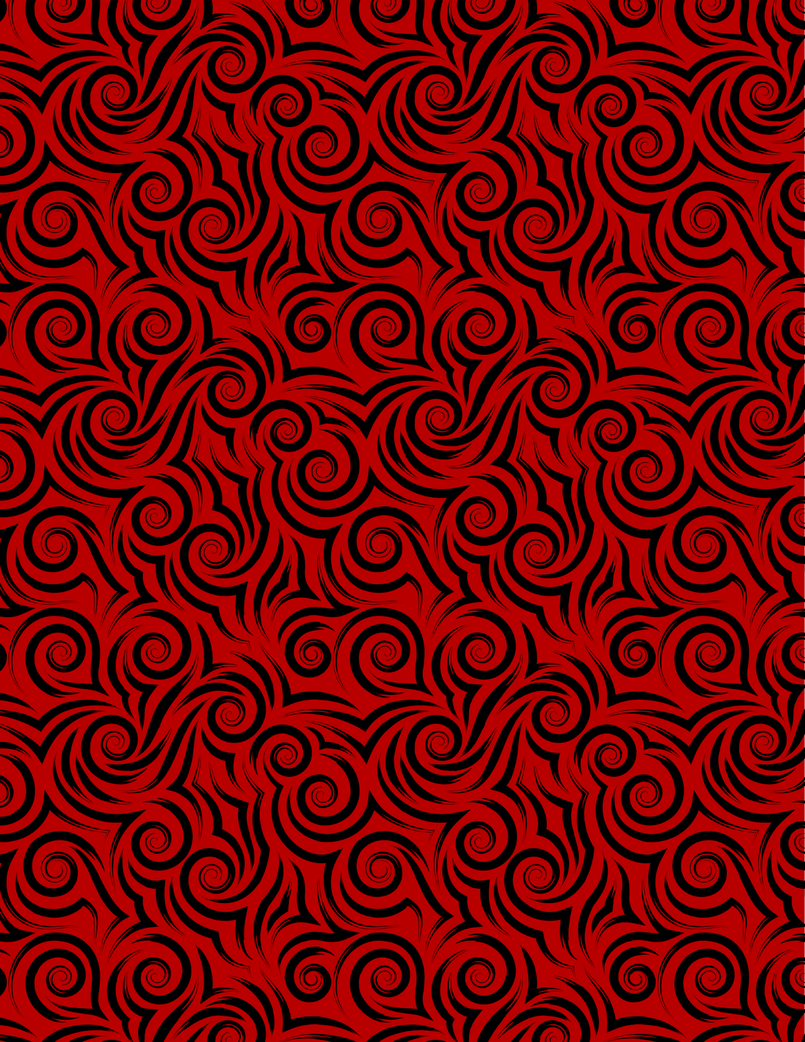 Red &amp; Black Swirl