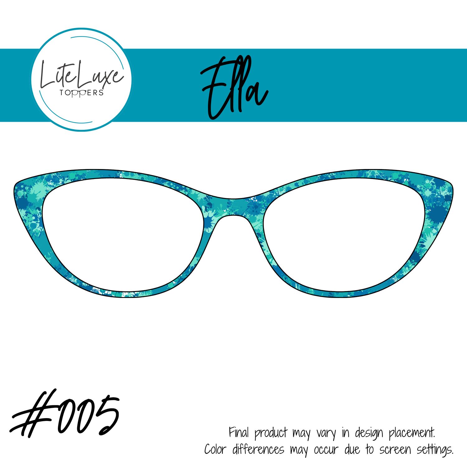 Blue &amp; Green Paint Splatter