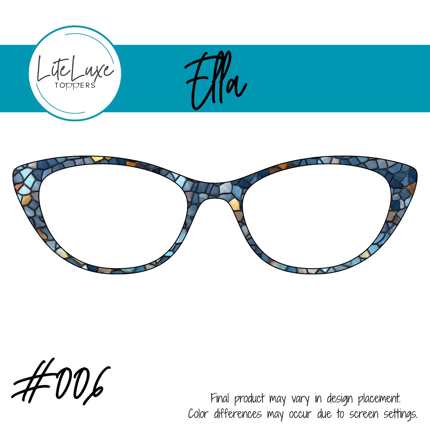 Blue &amp; Gold Stained Glass
