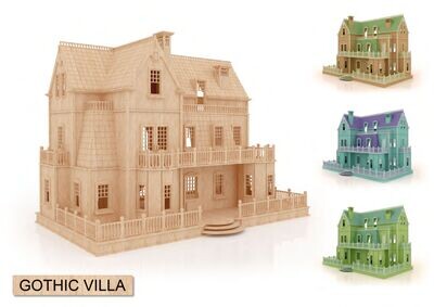 The Gothic Villa 1:24th scale Dolls House Kit