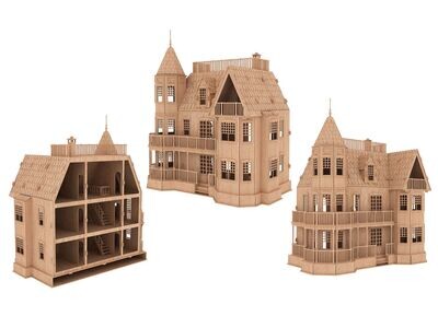 Laurel Town House 1:24th scale dolls house kit