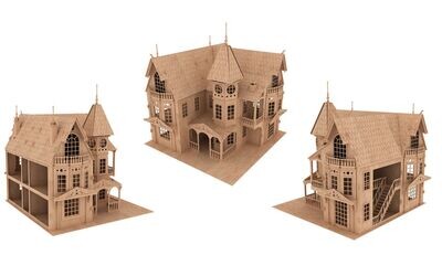 Fantasy Mansion 1:24th scale Dolls House Kit