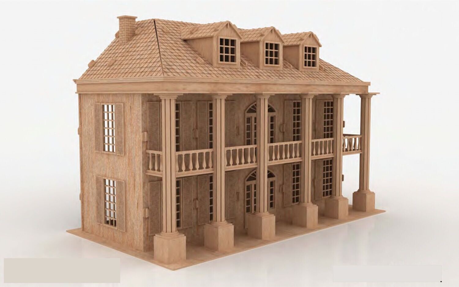 The Southern Mansion 6mm Ply wood 1:12th scale dolls house kit