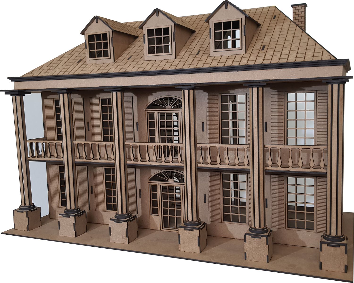 The Southern Mansion 3mm timber 1:24th scale dolls house kit
