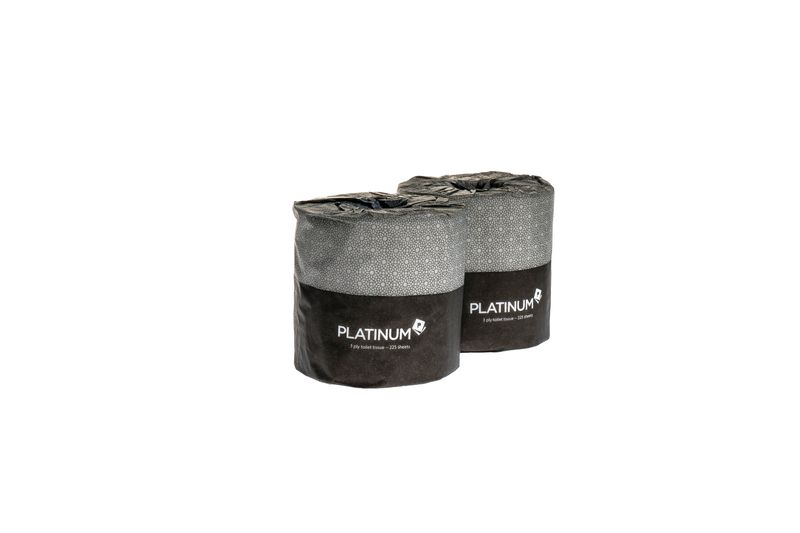 Platinum 2 Ply Toilet Paper – 400 Sheet Roll x 48 Individually Wrapped (Carton)