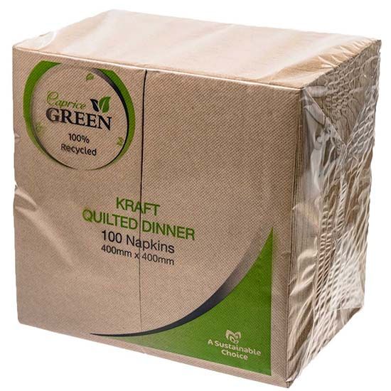 Caprice Green Quilted Dinner Napkin GT Fold 1 Pack of 100 Caprice Green Quilted Dinner Napkin GT Fold 1 Pack of 100