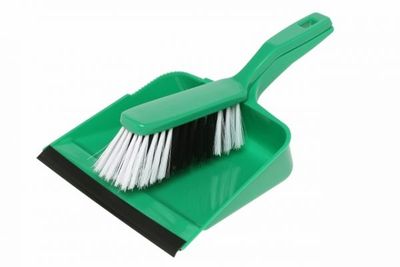 EDCO DUST PAN &amp; BRUSH SETS (GREEN)