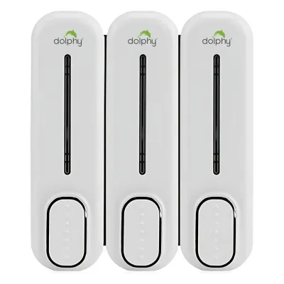 Manual Soap Dispenser 300ml (Pack of 3) - White Manual Soap Dispenser 300ml (Pack of 3) - White
