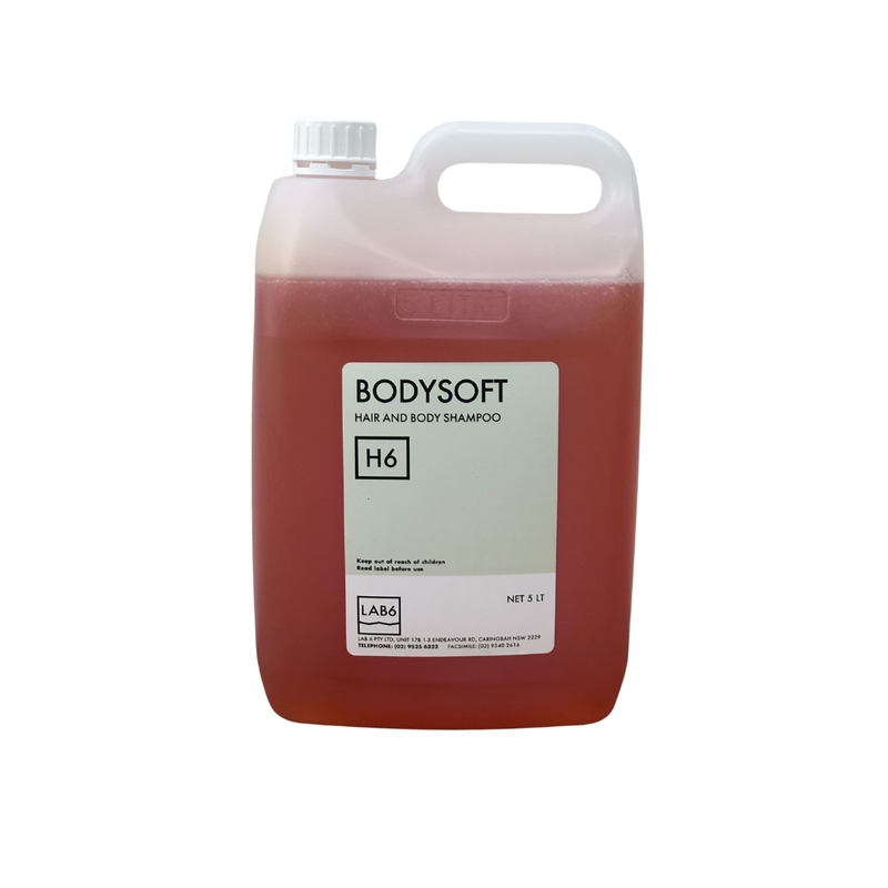 Lab6 BODYSOFT Body Wash 5L – Mild Hair &amp; Body Shampoo