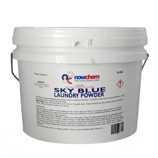Sky Blue Laundry Powder 10kg & 25kg – Low-Foam Lemon Scented Detergent Sky Blue Laundry Powder 10kg & 25kg – Low-Foam Lemon Scented Detergent