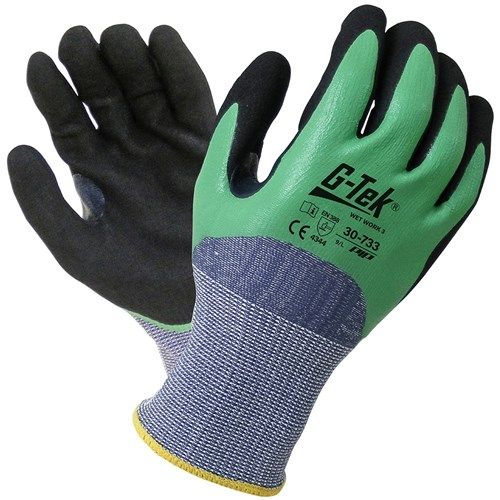 G-Tek Wetwork Cut 3 Gloves – EN388 Cut Level E, Sizes 7-11