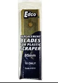 EDCO REPLACEMENT BLADES FOR PLASTIC SCRAPER 95 MM – 10PK EDCO REPLACEMENT BLADES FOR PLASTIC SCRAPER 95 MM – 10PK