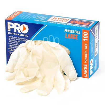 Pro Choice Disposable Vinyl Powder-Free Gloves – Clear LARGE, 100pc x 10 Pro Choice Disposable Vinyl Powder-Free Gloves – Clear LARGE, 100pc x 10