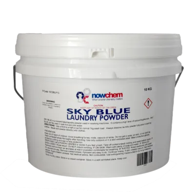 Sky Blue Laundry Powder 10kg &amp; 25kg – Low-Foam Lemon Scented Detergent