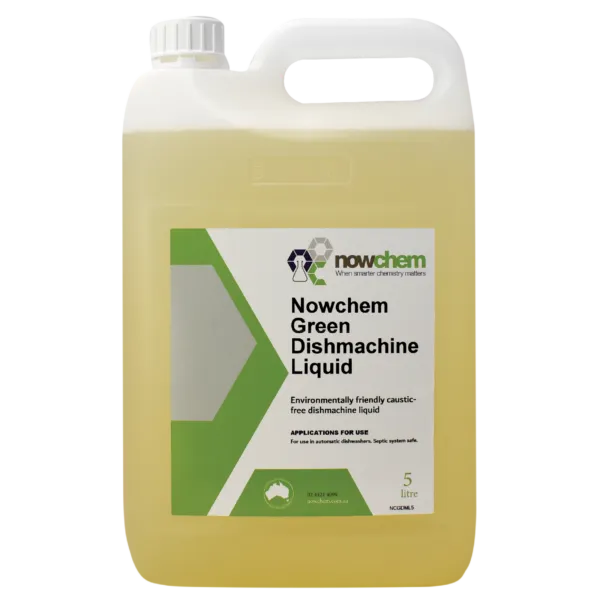Nowchem Green Dishmachine Liquid 5L – Concentrated Eco-Friendly Dishwasher Cleaner