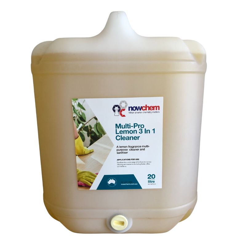Multi-Pro Lemon 5L &amp; 20L – 3-in-1 Cleaner, Deodoriser &amp; Sanitiser