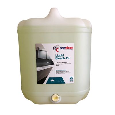 Liquid Bleach 4% 5L &amp; 20L – Commercial Multipurpose Cleaner &amp; Sanitiser